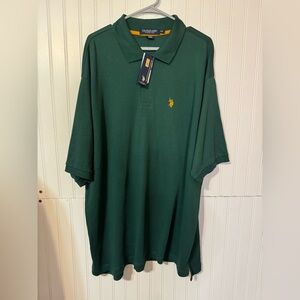 NWT U.S. Polo Assn. Forest Green Polo Shirt Sz 2xl